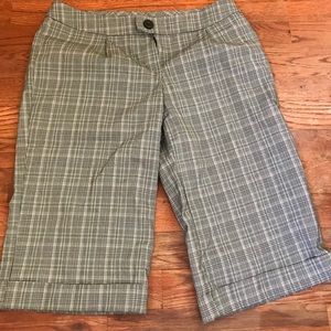 Plaid dress Bermuda shorts